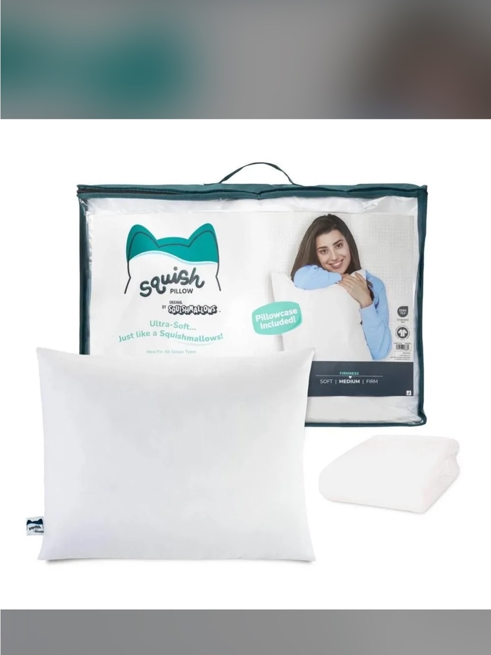 SquishPillow by Original Squishmallows Medium Bed Pillow